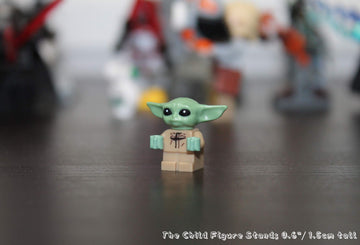 LEGO Star Wars The Mandalorian Minifigure - Baby Yoda Grogu (The Child) with Minifigureland Tile 75292