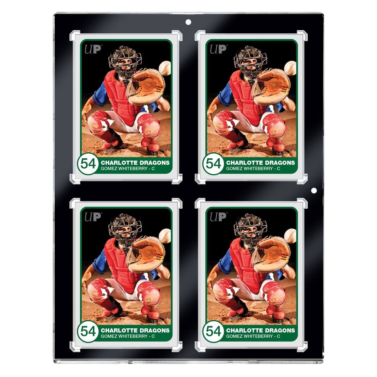 Ultra Pro 130PT 4-Card Black Border UV ONE-Touch Magnetic Holder