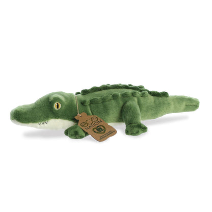 Aurora® Responsibly Made Eco Nation™ Alligator Stuffed Animal - Ideal for Playtime Adventures - Perfect for Birthdays or Just Because - Green 14