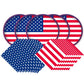 Gatherfun American Flag Patriotic Party Supplies Disposable Napkins and Paper Plates for Veterans Day Election Day 4th of July Independence Day