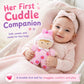 June Garden 9" My First Doll Sienna - Soft Plush Baby Doll with Rattle - Pink Outfit