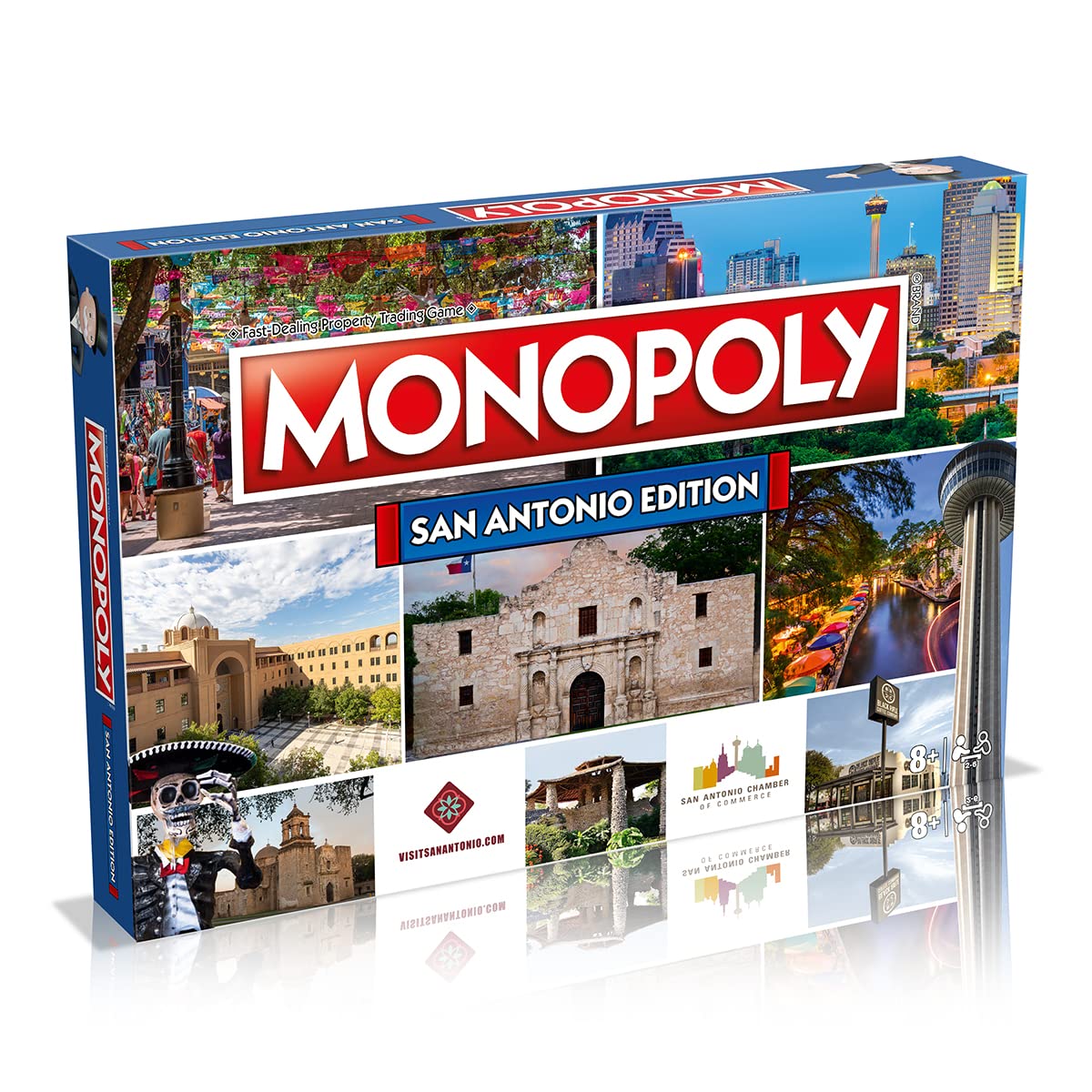Monopoly Board Game San Antonio Edition: 2-6 Players Family Board Games for Kids and Adults, Board Games for Kids 8 and up, for Kids and Adults, Ideal