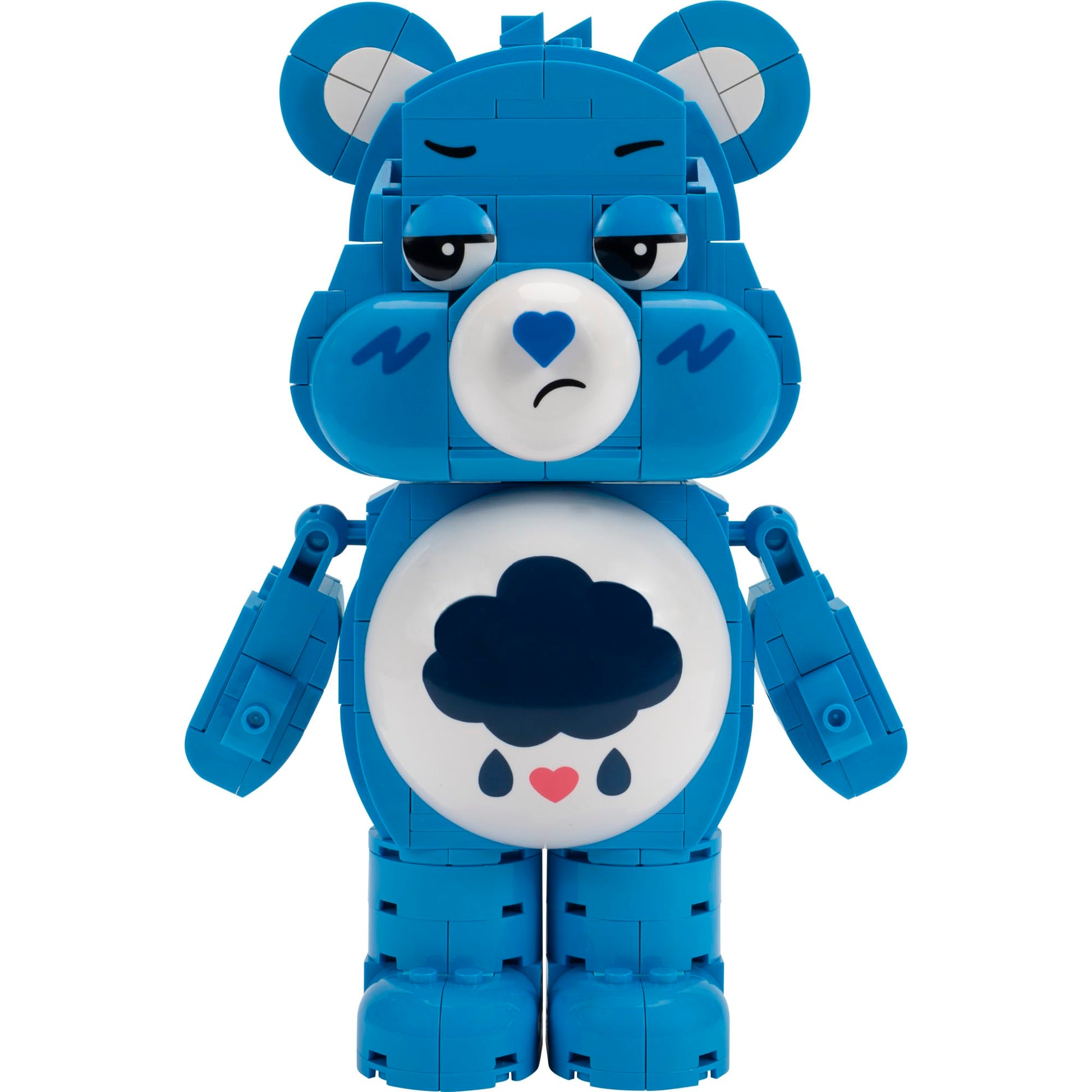 BLDR Care Bears Grumpy Bear Building Set - 7-Inch Buildable Articulated Figure with 419 Pieces, 0311