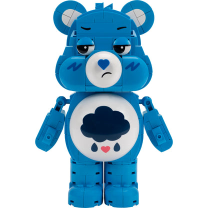 BLDR Care Bears Grumpy Bear Building Set - 7-Inch Buildable Articulated Figure with 419 Pieces, 0311