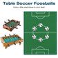 Foosball Balls, Durable Mini Black and White Table Soccer Balls Replacement 6 Pack for Home Office Family Party Recreation