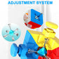 CFMOUR Speed Cube Set - Stickerless 2x2 3x3 4x4 Pyramid Magic Cubes Bundle