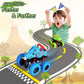 LODBY Dinosaur Toys for 2 3 4 5 Year Old Boys - Monster Truck Toys for Toddlers Boys Ages 2-4-6 - Push and Go Cars Dinosaur Toys for Kids 3-5 Year Old