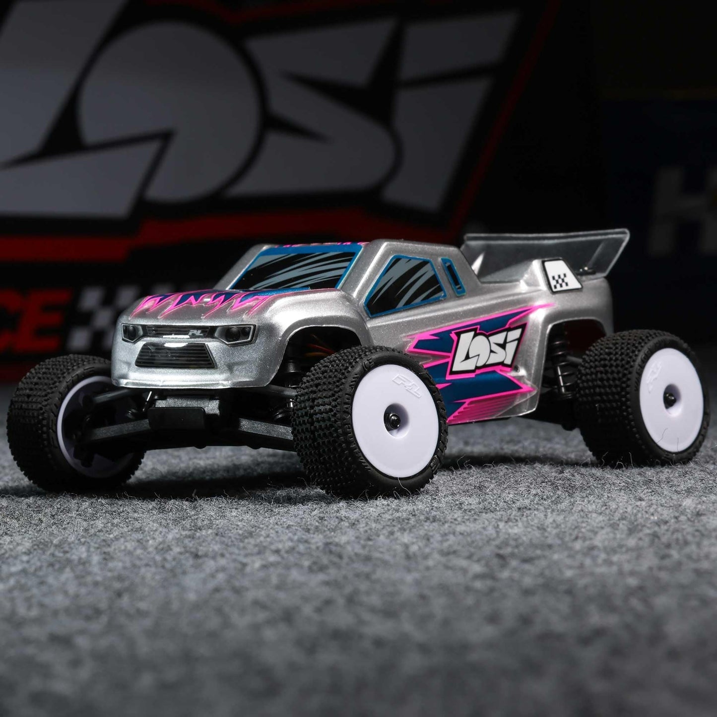 Losi Micro-T 1/28 2 Wheel Drive Silver RTR LOS-1392T2