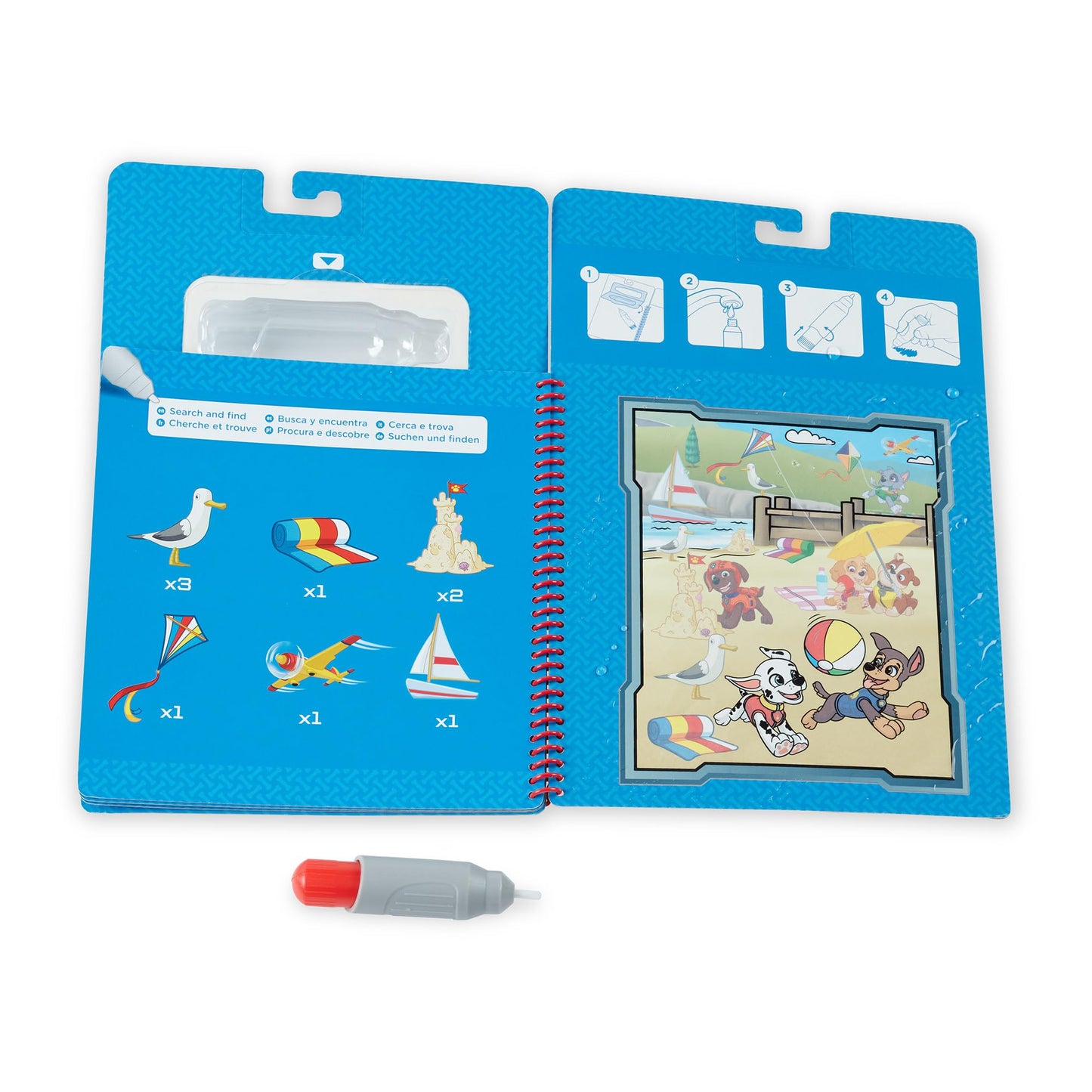 Melissa & Doug PAW Patrol Water Wow! Chase Water Reveal Travel Book Activity Pad | 3+ | Gift for Boy or Girl
