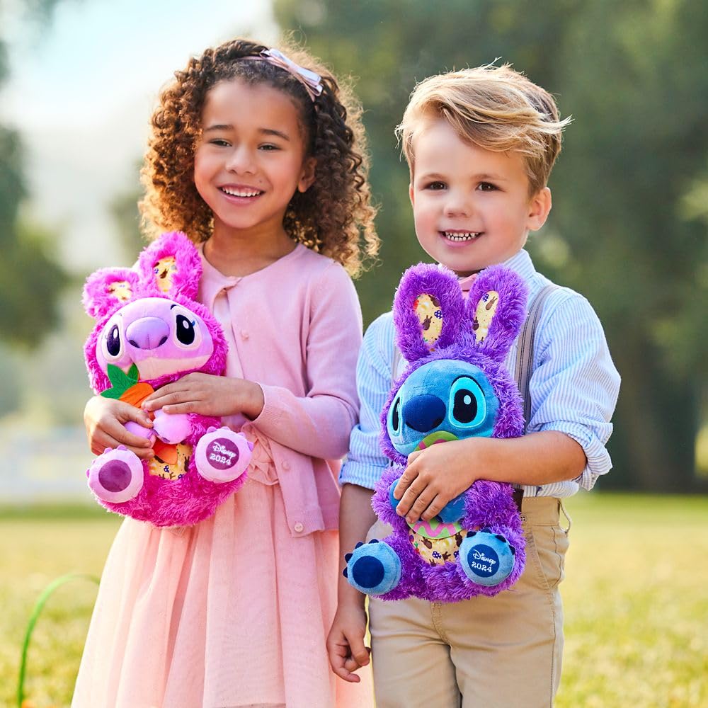 Disney Store Official Stitch Easter Plush, 13 Inches, for Boys and Girls, Squishy Animals, Perfect Easter Basket Stuffer or Spring Decor, Suitable