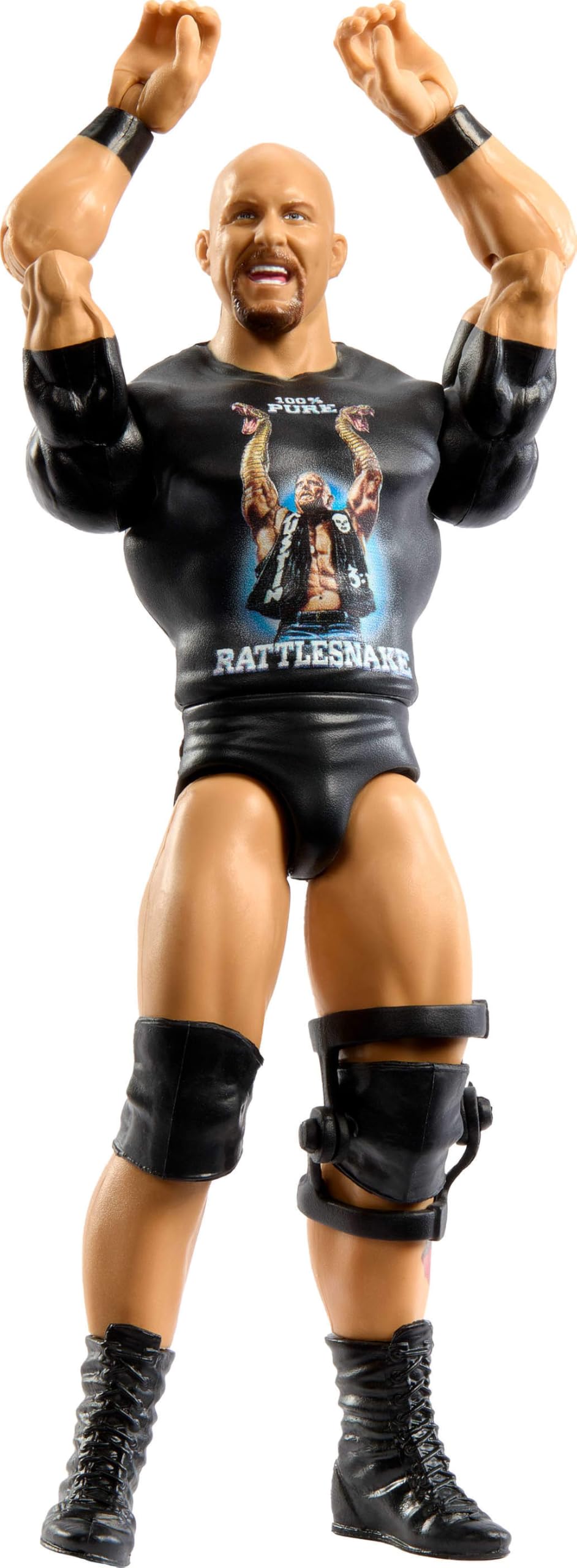 Mattel WWE “Stone Cold” Steve Austin Action Figure, Main Event Series #152 6-inch Collectible with 10 Articulation Points & Life-Like Look