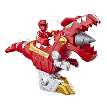 PlaySkool Heroes Power Rangers Red Ranger & T-Rex Zord 2 Pack, 3" Action Figure & Zord Set, Collectible Toys for Kids Ages 3 & Up