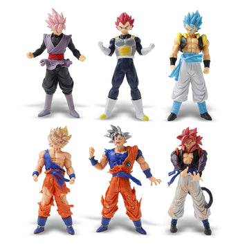 YXCTZKVX Anime PVC Action Figures 6PCS 6.5-8 Inch Dynamic Pose Collectible Statue Set for Fans Gift Display