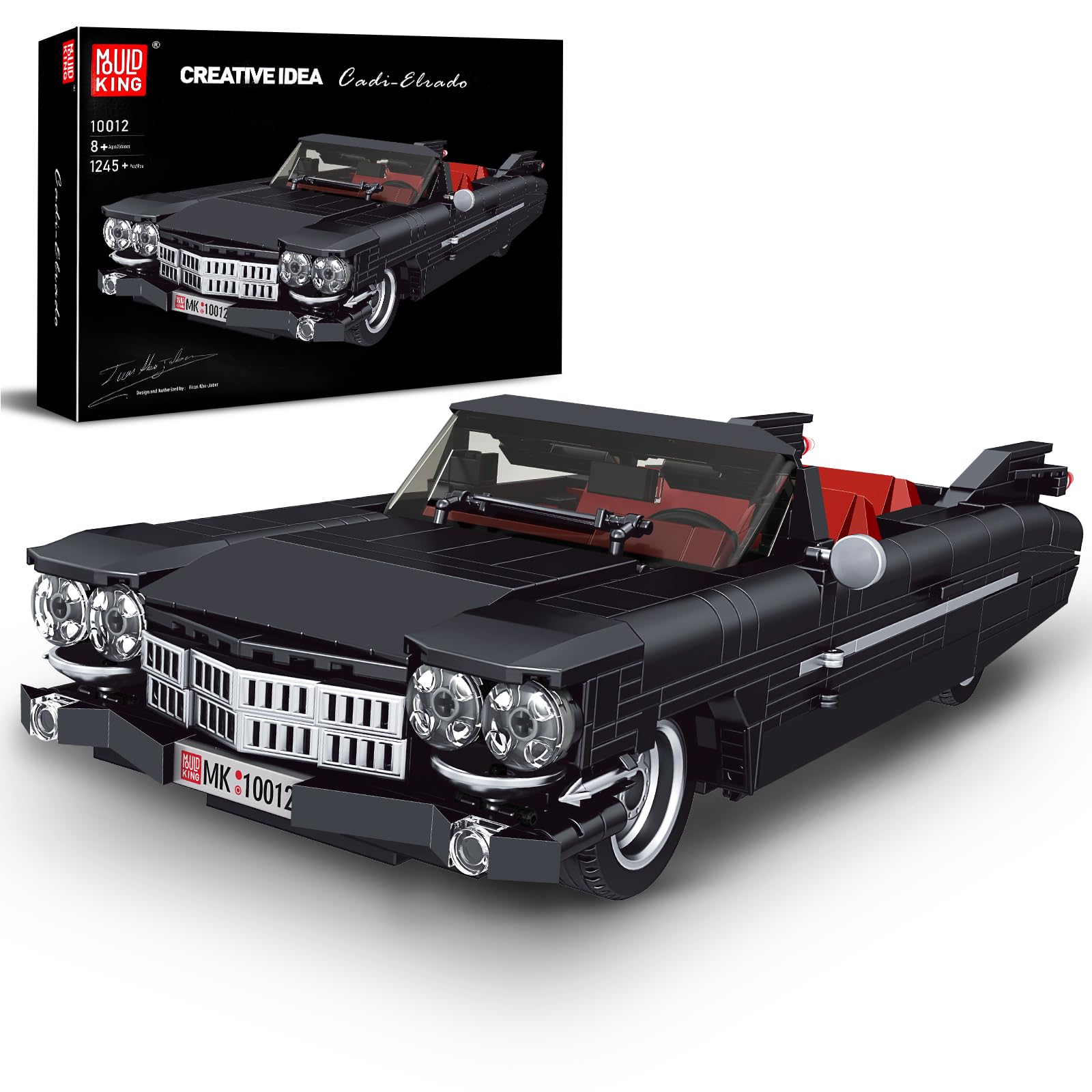 Mould King Sports Car Building Block Kits, MOC Classic Car Model Kit Supercar Racing Model Building Sets, Authentically Detailed Build and Display