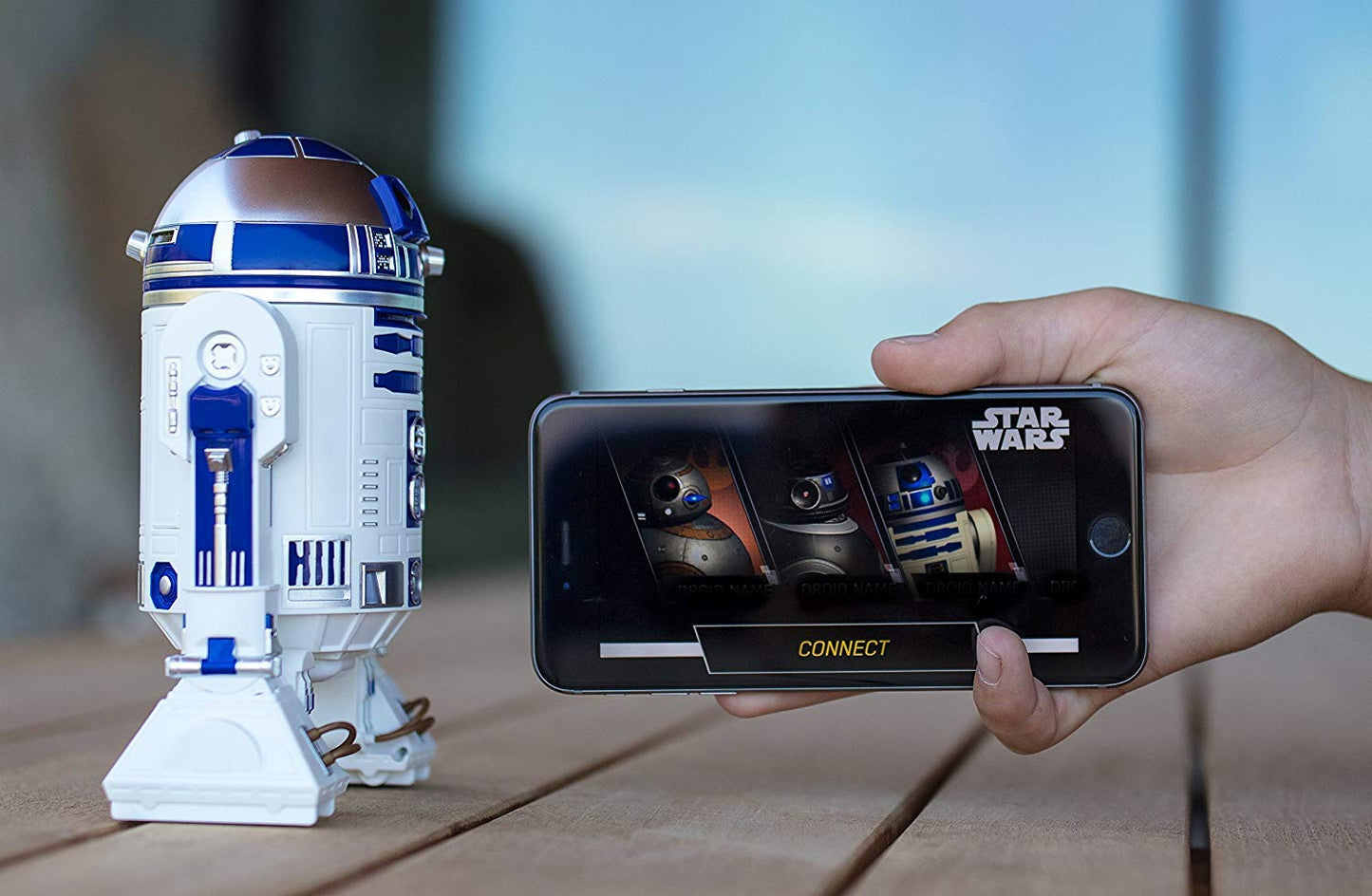 Sphero R201ROW Star Wars R2D2 Appge Controlled Droide White/Blue