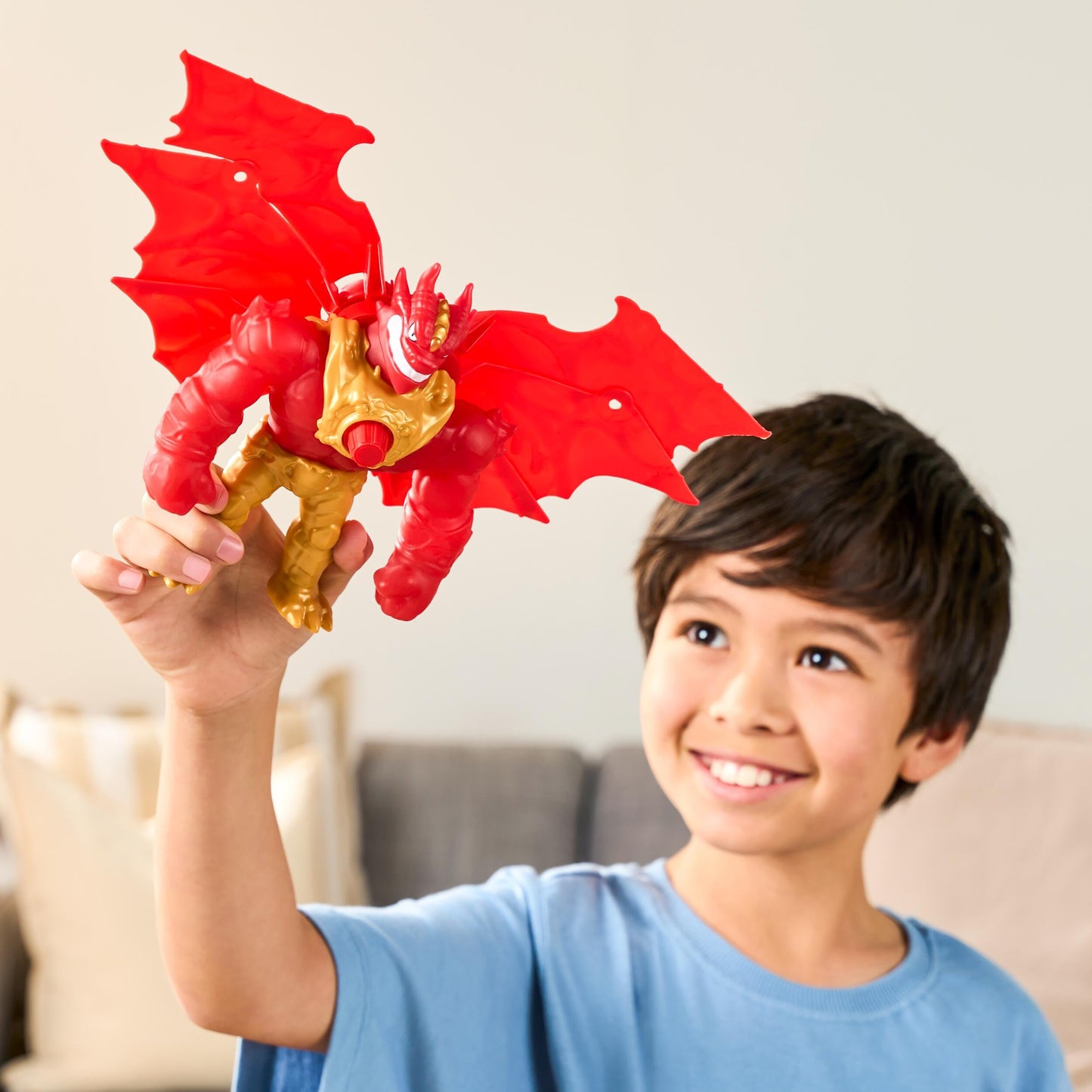 Heroes of Goo Jit Zu Battlewing Blazagon Power-Up Figure, 8.5in