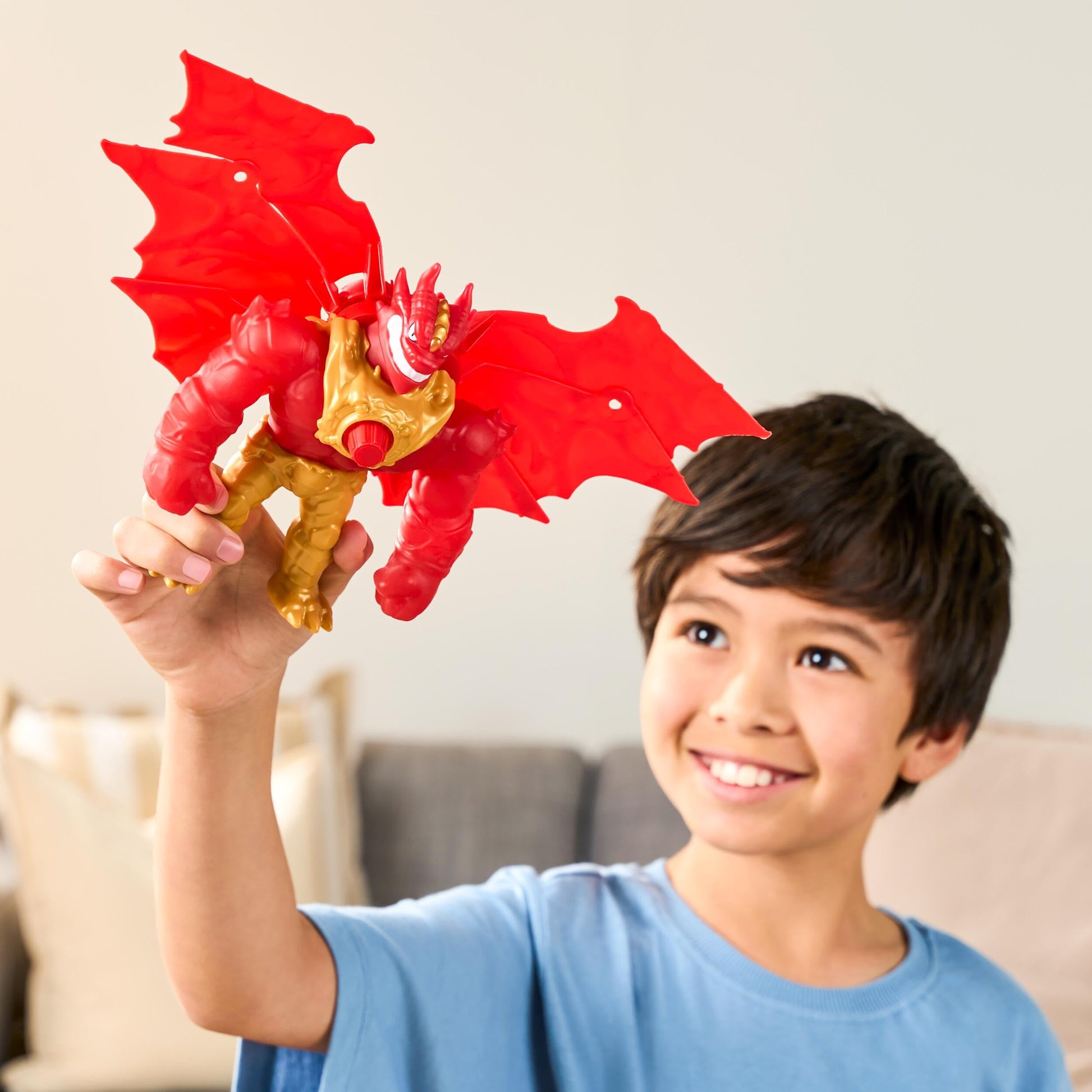 Heroes of Goo Jit Zu Battlewing Blazagon Power-Up Figure, 8.5in