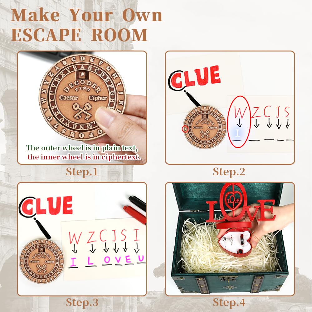 VIGIamy Fidget Toys Adults Brain Teaser Puzzles Fidget Spinners Metal Anxiety Stress Relief Toy Mind Puzzles Escape Room Game ADHD Autism Fidget