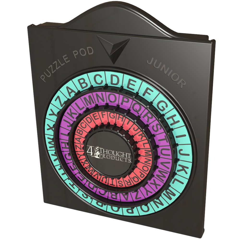 Puzzle Pod Gift Brain Teaser Set, 4 Puzzles and Wine Party Game Set