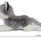 Ice King Bear Lifelike Siberian Husky Stuffed Animal - Plush Toy - 13 Inches Length (Lying)