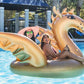 Giant Inflatable 103" Golden Dragon Pool Float - Luxy Float
