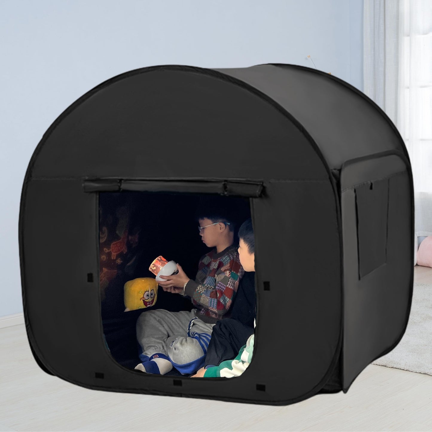 lukidoki Sensory Tent for Kids & Adults with Autism, ADHD, SPD - CPC Certification Large Size 47x47in Calm Corner Helps Children Relax, Reduce Anxiety