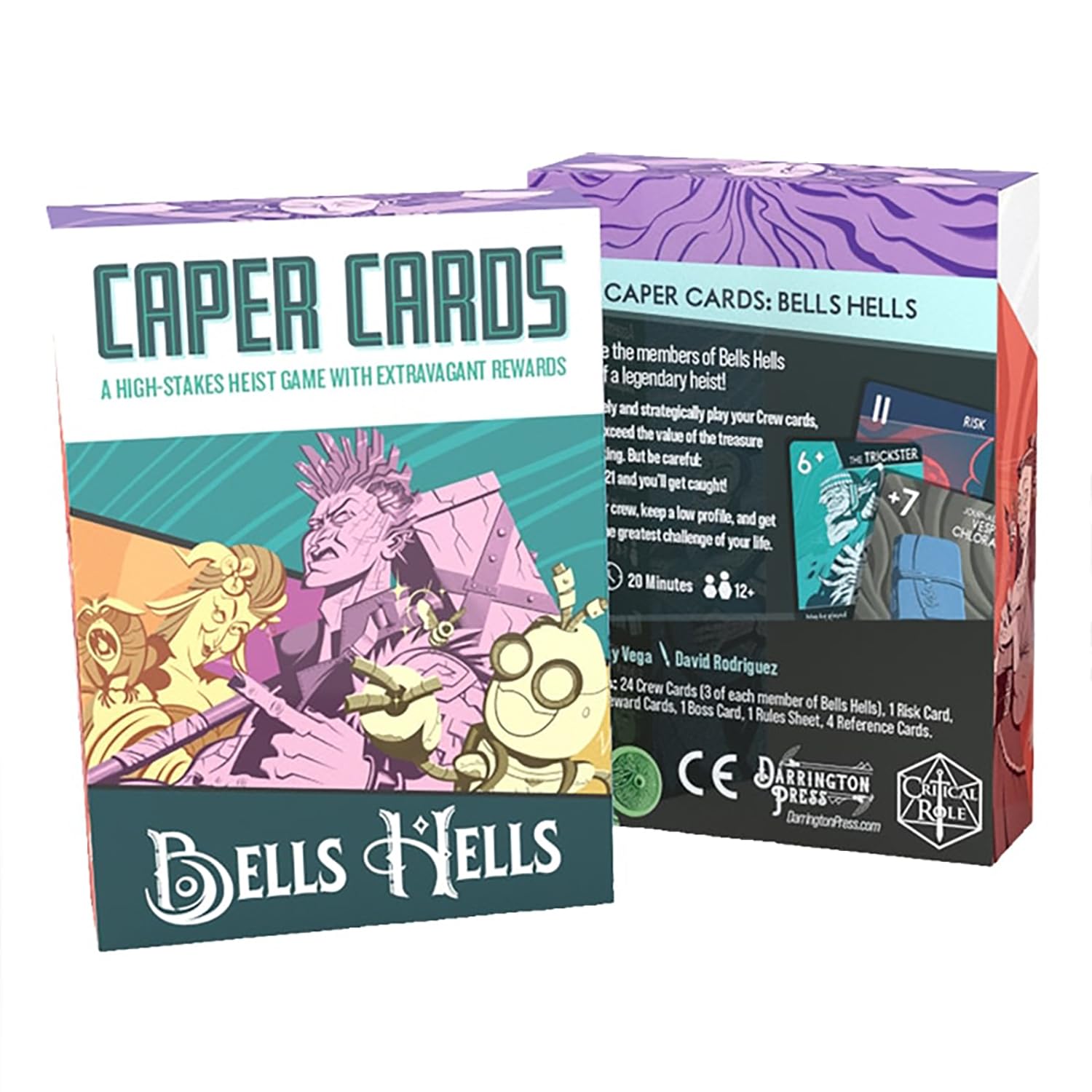 Critical Role: Caper Cards: Bells Hells - A High-Stakes Heist Game with Extravagant Rewards, Blackjack-Like Card Game w/Twists, Ages 12+, 1-4 Players