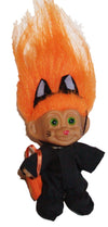 Troll Doll Halloween in Black Cat Costume 3" Tall by Russ
