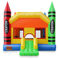 Cloud 9 Crayon Bounce House with Slide, Large Inflatable Bouncer for Kids, Without Blower