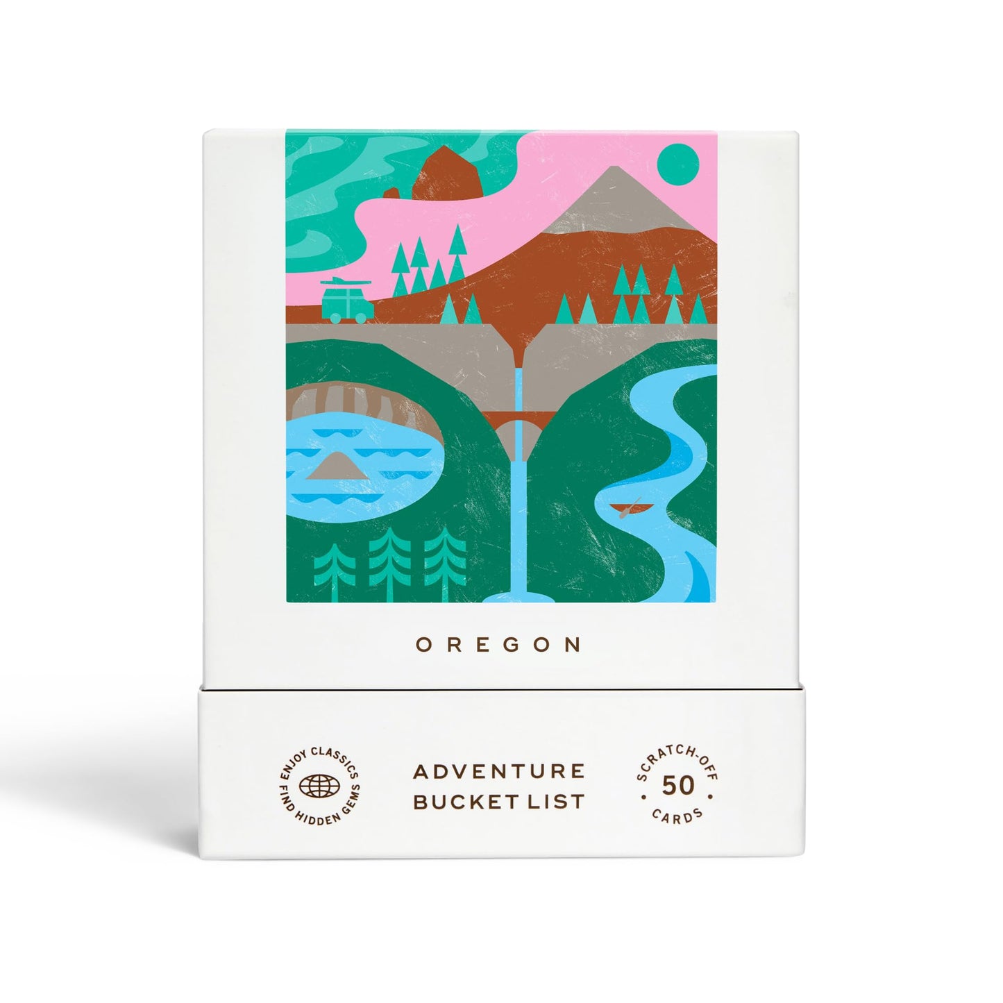 Reach International Outfitters Oregon Adventure Bucket List: 50 Scratch-Off Cards for Outdoor Activities, Tourist Attractions, and Road Trips