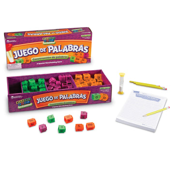 Learning Resources Juego de Palabras Spanish Reading Rods Word Game - Spanish Learning Board Games for Kids, Bilingual Language Games