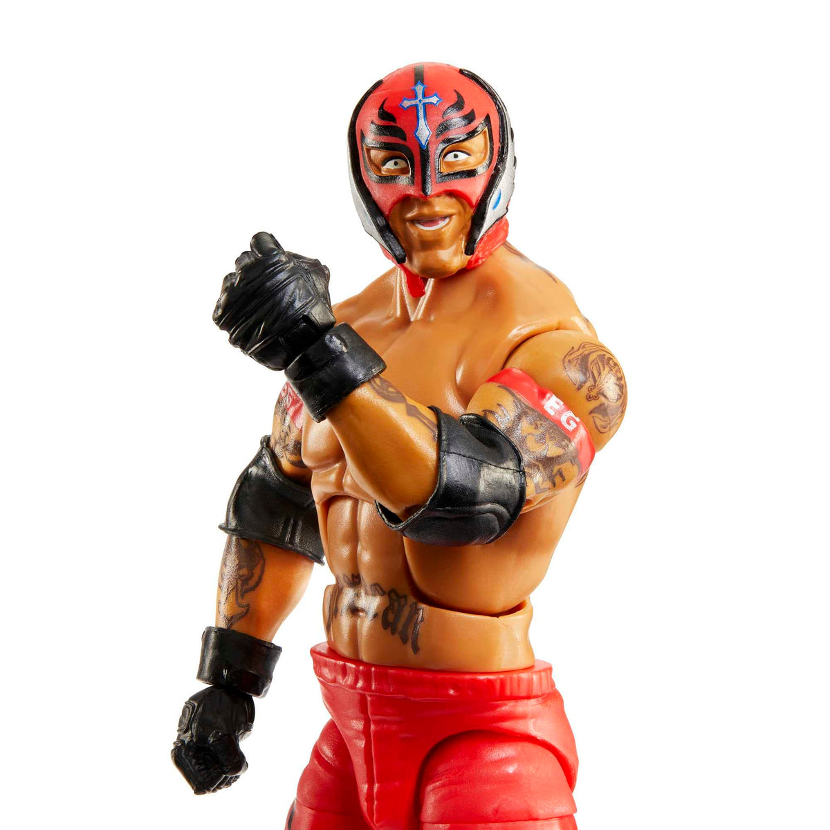WWE Elite Action Figure Royal Rumble Rey Mysterio with Accessory and Dok Hendrix Build-A-Figure Parts, HKP15