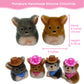 VOLOBE 4 Inches Silicone Chinchilla, Realistic Animal Toy as Silicone Piglet Companion with Sleeping Pad Accessories, Lifelike Silicone Mouse Handmade