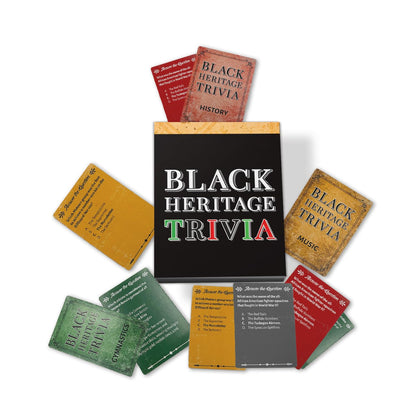 Black Heritage Trivia Game - Fun & Educational Family Card Game - Celebrate African American Culture with Friends & Family - Perfect for Game Nights
