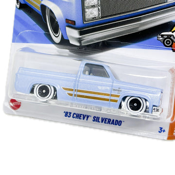 Hot Wheels '83 Chevy Silverado [Blue], Hot Trucks 9/10, 157/250, 1:64 Scale Diecast Vehicle