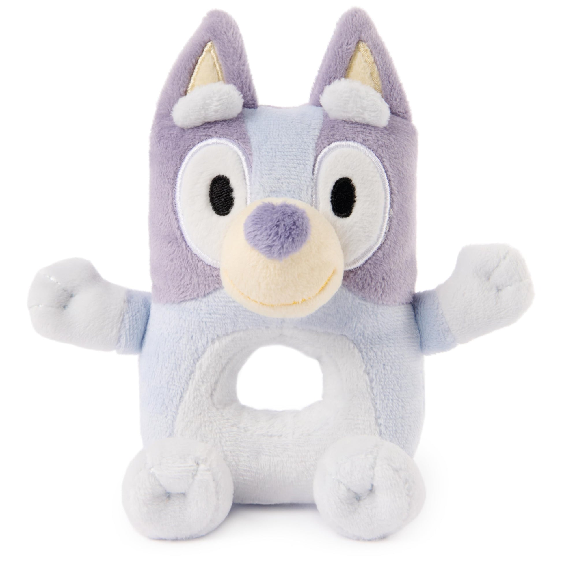 GUND Bluey Official 6-Inch Plush Ring Rattle Sensory Toy