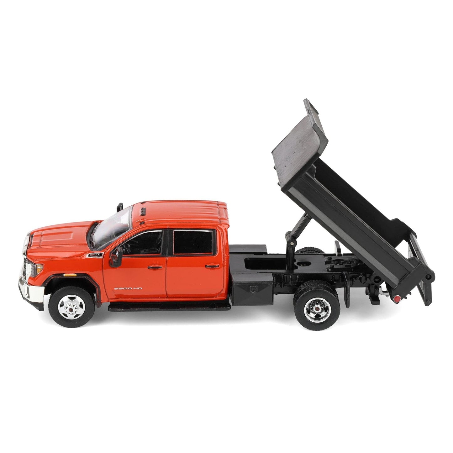 1/64 2022 GMC Sierra 3500HD with Dump Bed Cardinal Red Diecast Exclusive 51563-B