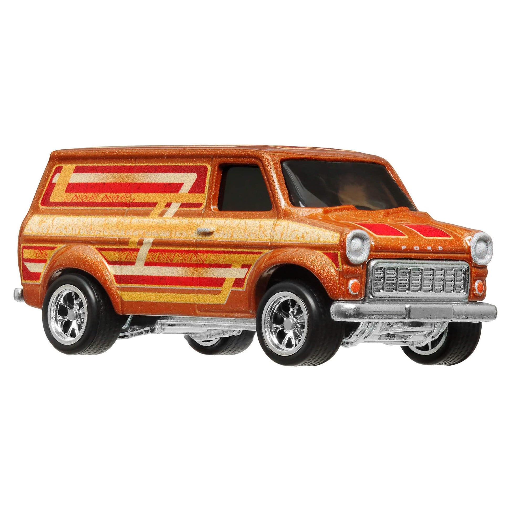 Hot Wheels Premium Boulevard Ford Transit Supervan, 1:64 Orange, #109 Die-Cast Metal Collectible Model