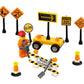 Building Toys 2 Lane Main Road Traffic Light City Town Village Street Stop Sign Bus Stop Post Box Road Sign Compatible with All Major Brick Brands