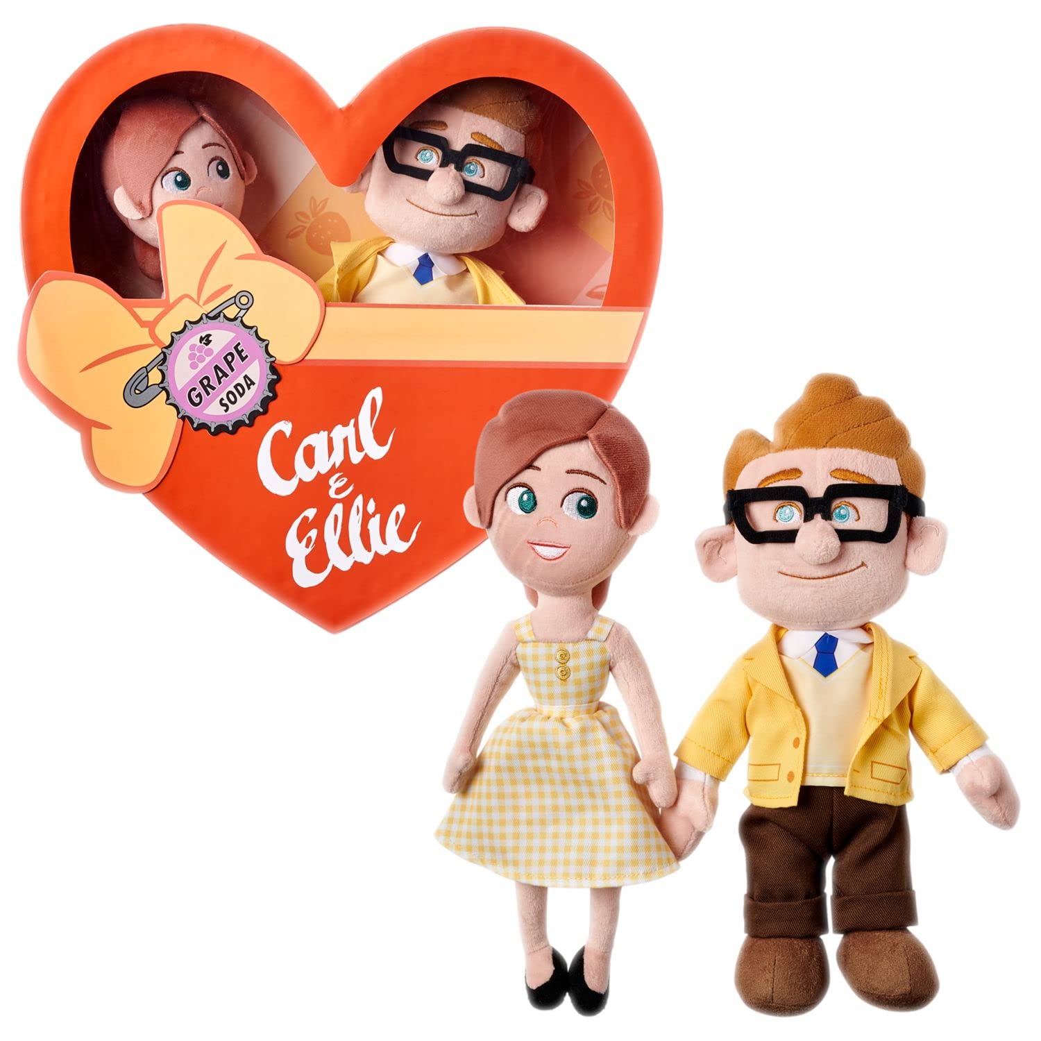 Disney Pixar Carl & Ellie Valentine's Day Plush Set - Up