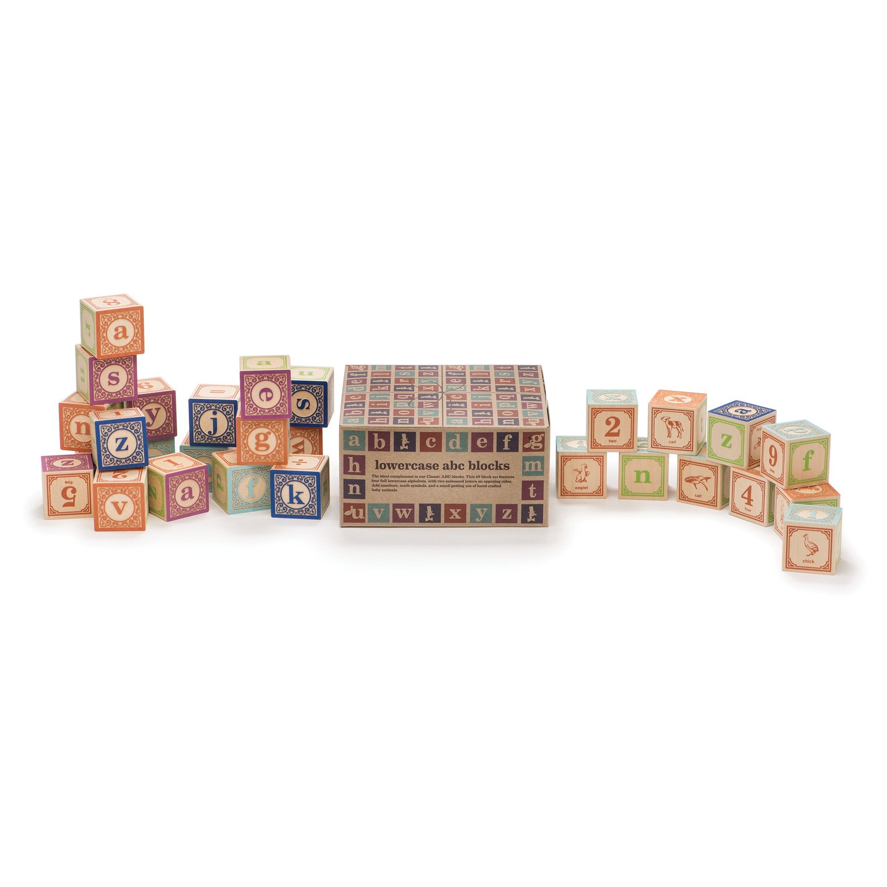 Uncle Goose Classic Lowercase ABC Blocks - Made in The USA
