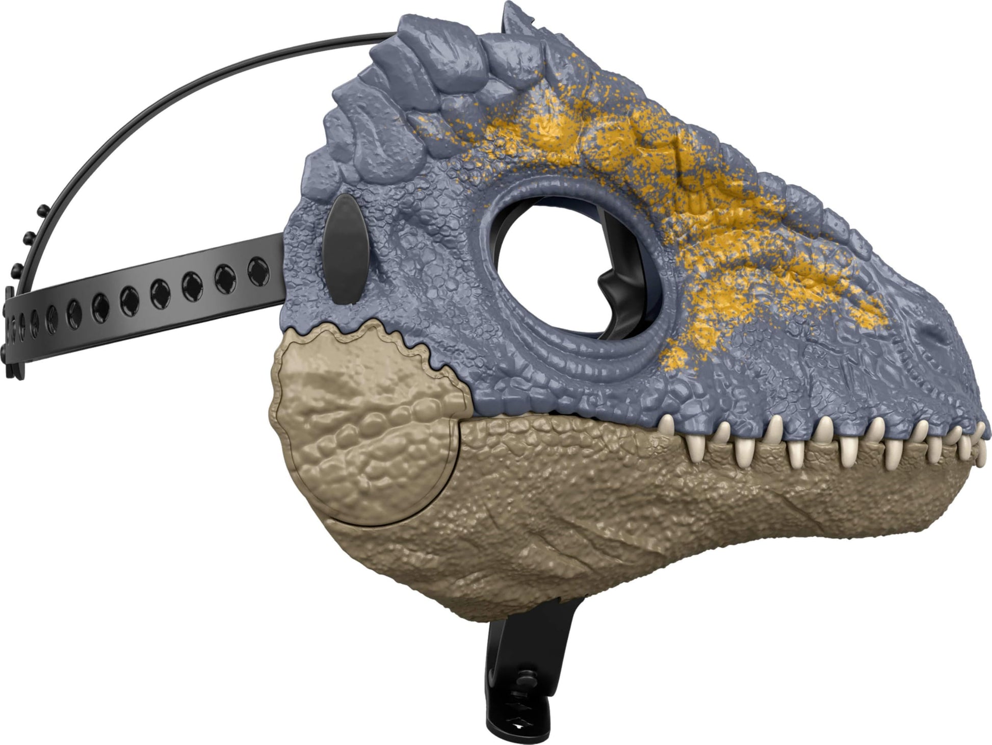 Mattel Jurassic World Rebirth Giganotosaurus Movie-inspired Dinosaur Mask, Openable Jaw for Chomp Action, Realistic Plastic Role Play Headgear