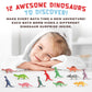 Bath Bombs for Kids with Surprise Toys Inside -12 Pack Dinosaur Bath Bombs Gift Set, Dino Egg Bubble Bath Fizzies, Dinosaur Toys for Kids 3 4 5 6 7 8