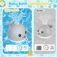 TFS TOP·FANS Baby Whale Bath Toy Infant: Light Up Fountain 6-12 Months Old Bathtub 18-24 Pool 3 4 5 7 8 9 10 15 Sprinkler Tub Water Toys Toddlers 1
