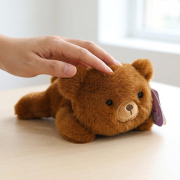 YUKOUQIAN Brown Bear Stuffed Animal Cute Plush Doll Toy 5.5 inch for Girls Boys Christmas (pa Brown Bear)