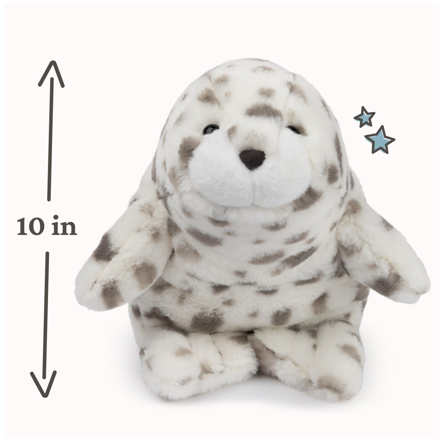 GUND Nuri 10-Inch Leopard Seal Stuffed Animal for Ages 0+