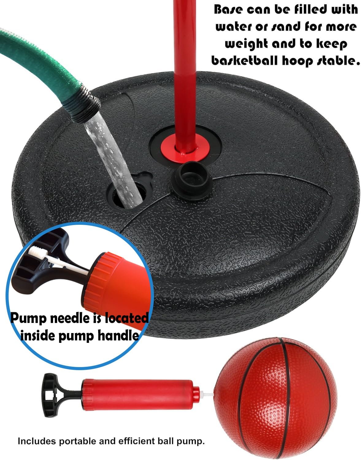 Kiddie Play Toddler Basketball Hoop for Kids Toy Set with 3 Balls