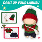 Clothes for Lububu 17cm Dolls(NO Doll) Outfit with Accessories Suit for Lububu Cute Stylish,Dress Up 4 Piece Set Hat Clothing Bag for lububu