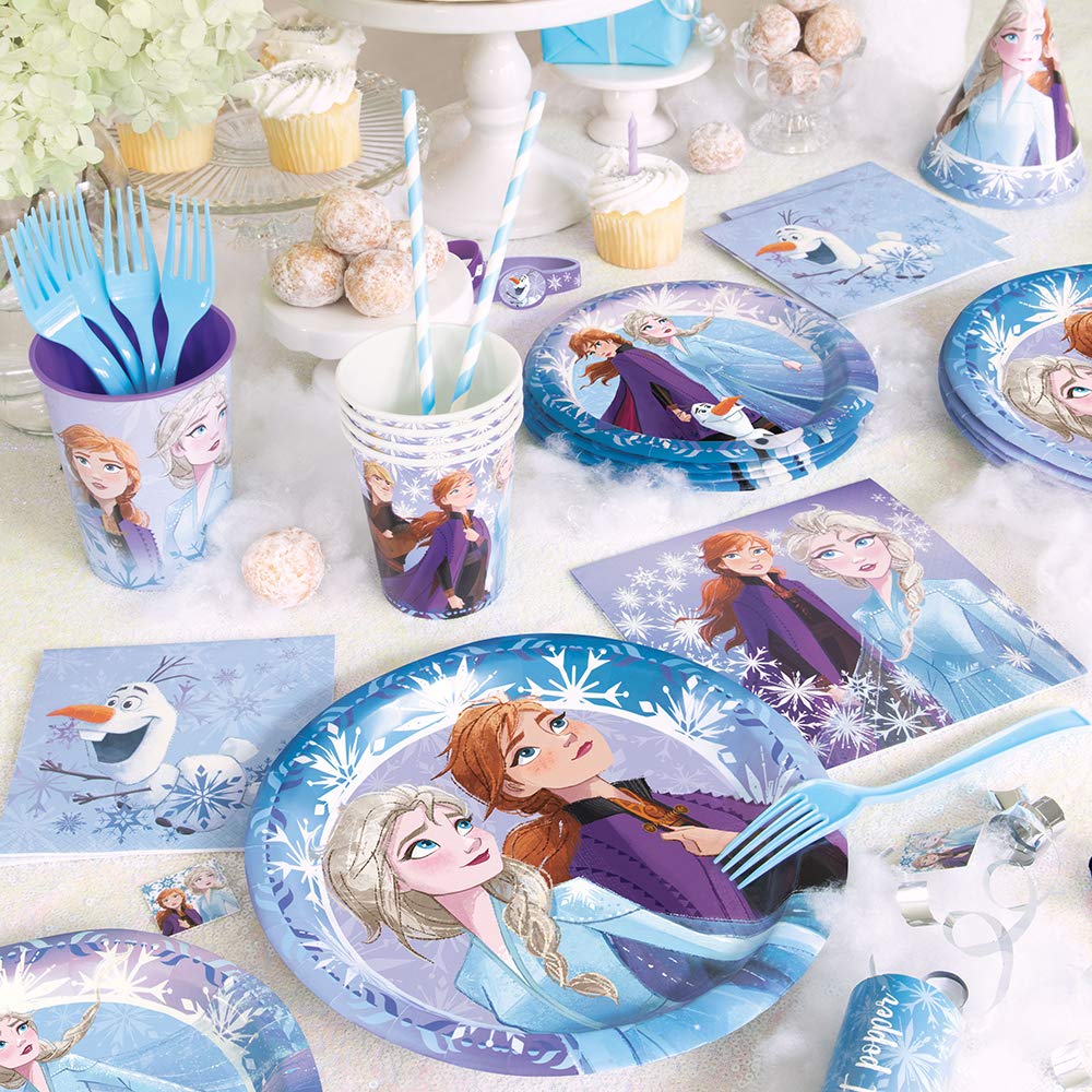 Disney Frozen 2 Enchanting Party Hats (Pack of 8) - Perfect for Elsa & Anna's Magical Adventure and Themed Celebrations
