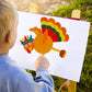 Lulu Home Thanks-Giving Game, 20 Sheets Make-A-Turkey Stickers, Kids DIY Turkey Sticker Craft for Fall Party, Family Gethering and Class Game